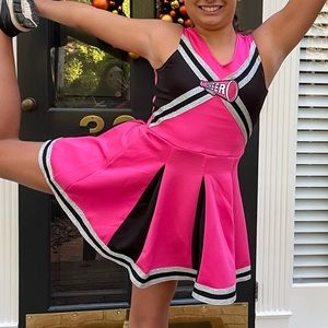 Halloween cheerleading costume.
